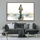 Watercolor Jesus Walking on Water Canvas Print, Christian by MyGreatCanvas | Canvas Wall Art Prints | Photo Prints & Wall Decor