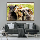 Curious Cows Farmhouse Wall Art | Ready to Hang and Framed