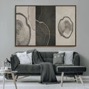 Minimalist Tree Rings Wall Art | Modern Abstract Canvas