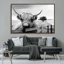 Scottish Highland Cow Wall Art | Rustic Farmhouse Décor |