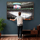 Sharks Arena Blackhawks Sharks Ice Hockey Stadium Wall Art