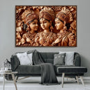 Indian Woman Statue Wall Art Canvas Print