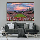Carter-Finley Stadium Art Sunset Game Triple Canvas Wall Art