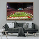 Wisconsin Badgers Football Team Print Canvas- Madison Camp