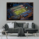 University of North Texas Mean Green Football Artwork,