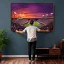East Carolina University Pirates Football Print Canvas-