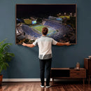 Duke University Blue Devils Football Print Canvas - Durham