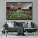 University of Michigan Wolverines Print Canvas, Football