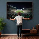 Framed Michigan State Spartans Football Team Print - East