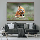 Heartwarming Fox and Baby Cub Wall Art | Ready to Hang