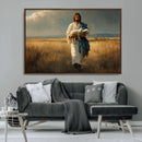 Jesus Shepherd Wall Art | Ready to Hang Triptych Canvas of