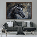 Large Abstract Horse Wall Art Canvas Print | Farmhouse Wall