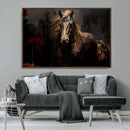 Abstract Black Horse Canvas Print for Farmhouse Wall Art | by MyGreatCanvas | Canvas Wall Art Prints | Photo Prints & Wall Decor
