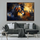 Abstract Horse Art Print - Abstract Canvas Wall Art |
