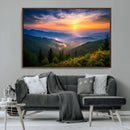 Majestic Mountain Sunrise Print | Landscape Wall Art |
