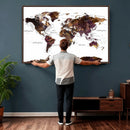 World Map Canvas Print – Detailed Map of the World Wall Art by MyGreatCanvas | Canvas Wall Art Prints | Photo Prints & Wall Decor