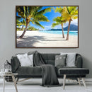 Blue Beach and Sea Wall Art Canvas Print by MyGreatCanvas | Canvas Wall Art Prints | Photo Prints & Wall Decor