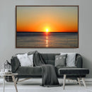 Golden Horizon Sunset Over Ocean Wall Art Canvas Print – by MyGreatCanvas | Canvas Wall Art Prints | Photo Prints & Wall Decor