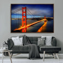 Large Wall Art San Francisco Canvas Print - Wonderful Golden