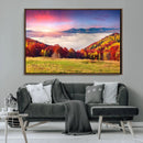 Autumn Mountain Foggy Landscape Wall Art Canvas Print | by MyGreatCanvas | Canvas Wall Art Prints | Photo Prints & Wall Decor