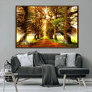 Sunshine in Forest and Trees Wall Art Canvas Print by MyGreatCanvas | Canvas Wall Art Prints | Photo Prints & Wall Decor