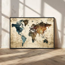 World Map Canvas Print – Detailed Map of the World Wall Art by MyGreatCanvas | Canvas Wall Art Prints | Photo Prints & Wall Decor