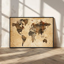 Push Pin World Map Canvas Print – Framed Travel Tracker Wall by MyGreatCanvas | Canvas Wall Art Prints | Photo Prints & Wall Decor