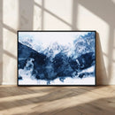 Abstract Blue Mountain Canvas Wall Art – Modern Triptych by MyGreatCanvas | Canvas Wall Art Prints | Photo Prints & Wall Decor
