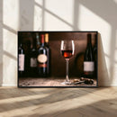 Red Wine and Bottle Canvas Print by MyGreatCanvas | Canvas Wall Art Prints | Photo Prints & Wall Decor