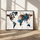 World Map Canvas Print – Framed Travel Map Wall Art for by MyGreatCanvas | Canvas Wall Art Prints | Photo Prints & Wall Decor