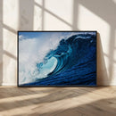 Ocean Wave at Sunset Canvas Art, Large Wall Print of Vibrant