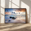 Serene Weather On The Beach Wall Art Canvas Print