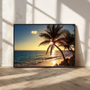 Sunset Palm Trees Wall Art Canvas Print by MyGreatCanvas | Canvas Wall Art Prints | Photo Prints & Wall Decor