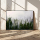 Forest Wall Art Canvas Print | Foggy Forest Wall Art | Pine