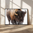 Bison Wall Art Canvas Print For Farmhouse, Wild Animal Wall by MyGreatCanvas | Canvas Wall Art Prints | Photo Prints & Wall Decor