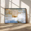 Blue Multi Panel Abstract Wall Art Canvas, Abstract Blue and