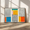 Canvas Print Wall Art Abstract Illustrs Art Boho, Framed