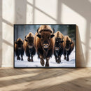 Buffalo Wall Art Canvas Print, American Bison Herd Wall Art by MyGreatCanvas | Canvas Wall Art Prints | Photo Prints & Wall Decor