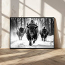 Buffalo Wall Art Canvas Print, Bison Family Wall Art Canvas by MyGreatCanvas | Canvas Wall Art Prints | Photo Prints & Wall Decor