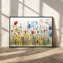 Colorful Wildflower Canvas Wall Art - Vibrant Floral