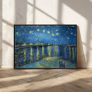 Vincent van Gogh Starry Night over the Rhone Abstract Wall