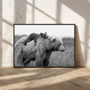 Bear and Cub Wall Art Canvas | 399 Bear Cub