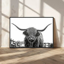 Longhorn Canvas Print, Bighorn Cow Wall Art Canvas Print by MyGreatCanvas | Canvas Wall Art Prints | Photo Prints & Wall Decor