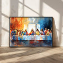 Abstract Watercolor The Last Supper Wall Art