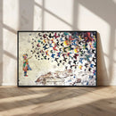 Banksy Wall Art - Banksy Girl Butterfly Graffiti Wall Art