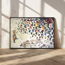 Banksy Wall Art - Banksy Girl Butterfly Graffiti Wall Art