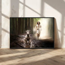 Jesus Canvas Wall Art - Jesus Running After Lost Lamb, by MyGreatCanvas | Canvas Wall Art Prints | Photo Prints & Wall Decor