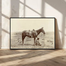 Cowboy Wall Art - Western Horse Canvas Print - Vintage