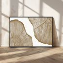 Rustic Brown Tree Ring Wall Art Canvas Print – Framed and