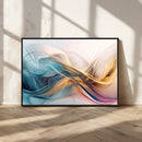 Abstract Flowing Colors Wall Art Canvas Print